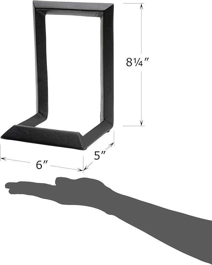 Red Co. 8” Decorative Metal Display Plate Stand and Art Holder Easel in Black - Image 7