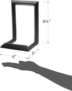 Red Co. 8” Decorative Metal Display Plate Stand and Art Holder Easel in Black - Image 7
