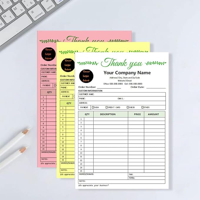 Custom Carbonless Sales Invoice Form Books - Image 5