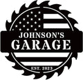 Custom American Flag Garage Sign, Metal Workshop Sign, Dad Shop, Garage Sign by efcustomgifts