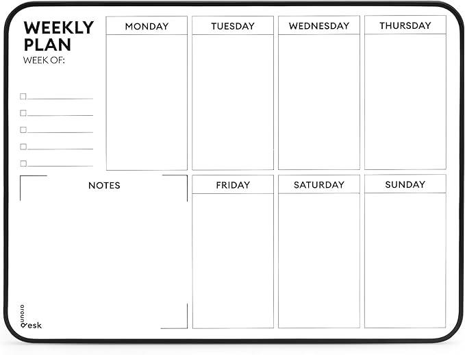 Aroundesk Double Sided Weekly Dry Erase Board - Image 8
