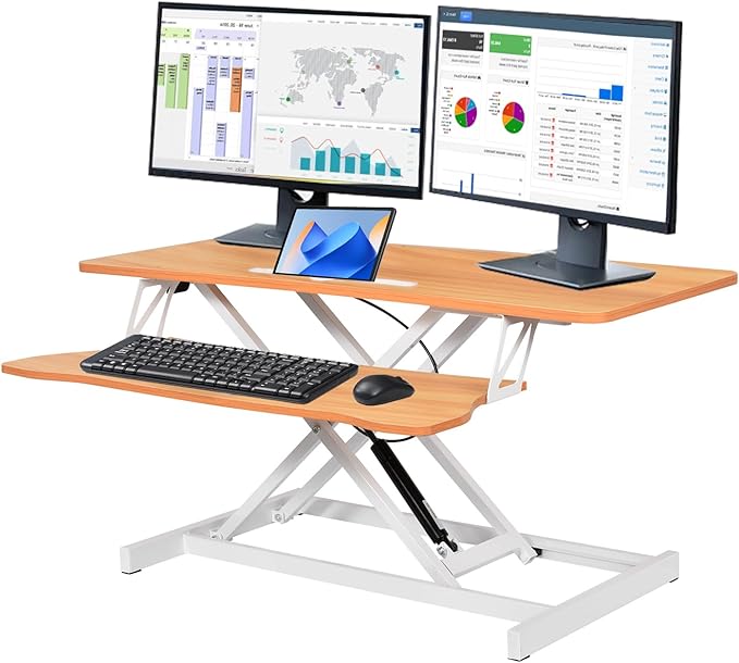 37 Inch Standing Desk Converter by Unknown