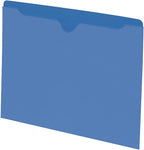 Smead File Jacket, Reinforced Straight-Cut Tab, Flat-No Expansion, Letter Size