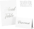 10 Pack Silver Reserved Table Signs - Image 7