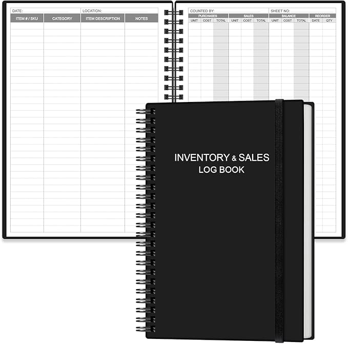 Inventory & Sales Log Book for Small Business – Inventory Ledger Book, by Heveboik