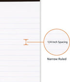 Amazon Basics Narrow Ruled Lined Writing Note Pad, 5 inch x 8 inch - Image 3