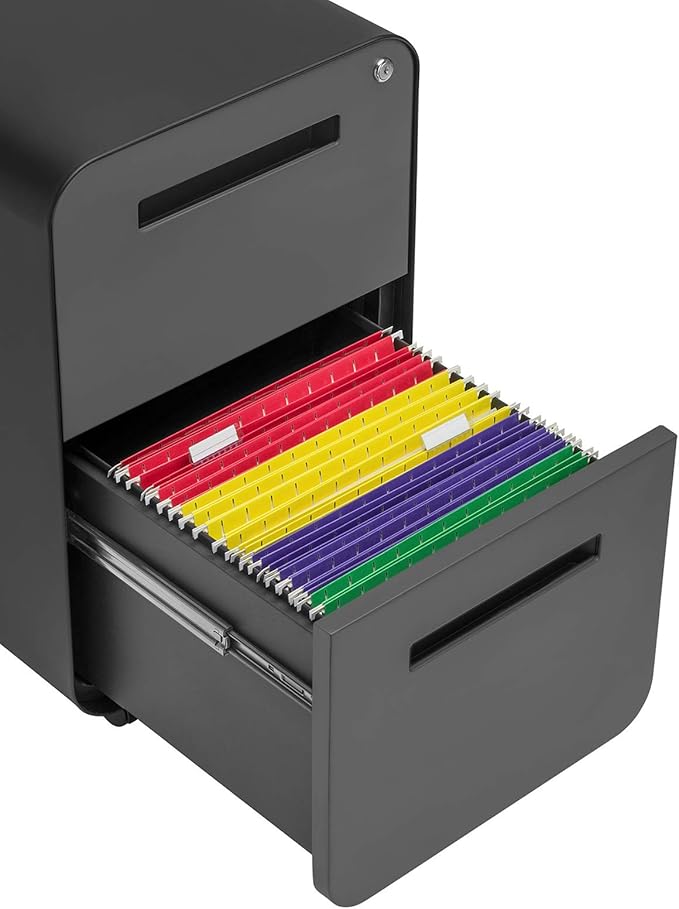 Laura Davidson Furniture Stockpile 2-Drawer Modern Mobile File Cabinet - Image 6