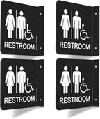 Faittoo Restroom Sign, Bathroom Signs, 6 x 6 Inches Acrylic Sign, by Faittoo