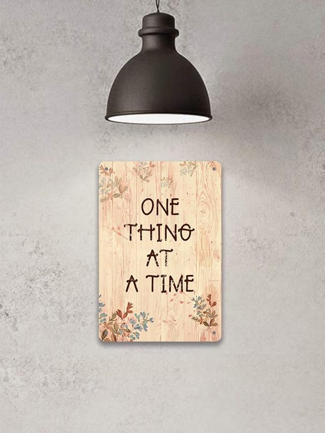 One Thing at A Time Iron 20X30 cm Retro Look Decoration Crafts Sign - Image 4