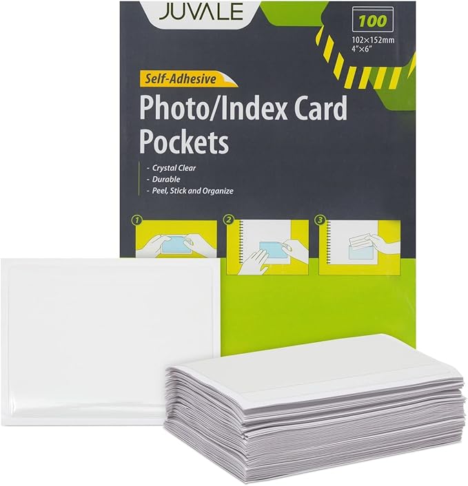Juvale Index Card Holder Sleeves by Juvale
