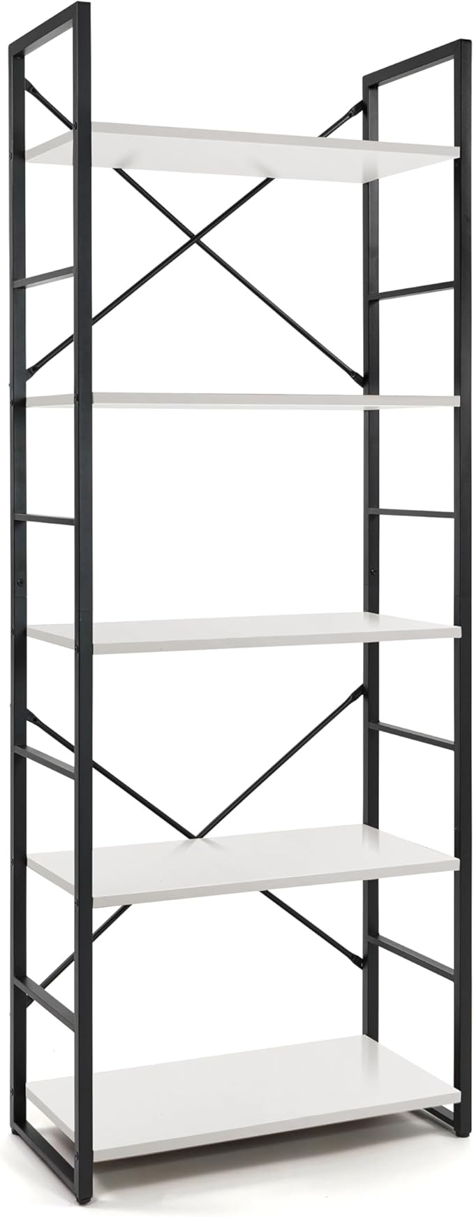 CAPHAUS 5 Tier Bookshelf, 24 Inch Width Free Standing Shelf, Bookcase Shelf - Image 8
