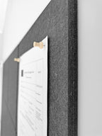 Office Cork Board Alternative | Gray Felt Tiles | Felt Bulletin Board - Image 5