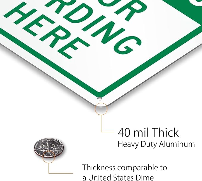 SmartSign 14 x 10 inch Custom “Reserved Parking” Metal Sign - Image 4