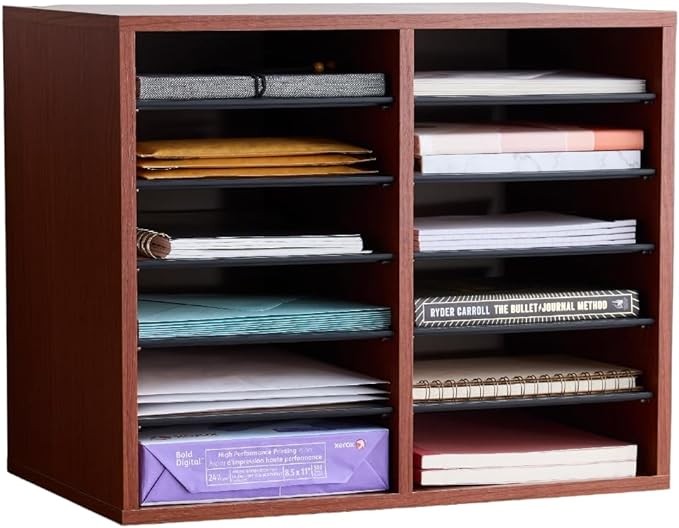 Safco Literature Organizer, 12 Compartments, Office and Classroom Mailbox by SafcoProducts