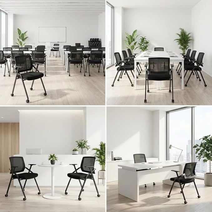 BLANEDUO, 2 Pack Stackable Conference Room Chairs - Image 6