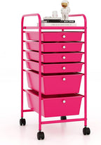 RELAX4LIFE 6-Drawer Rolling Storage Cart