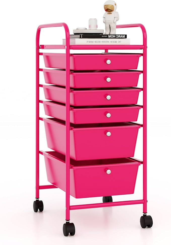 RELAX4LIFE 6-Drawer Rolling Storage Cart by RELAX4LIFE