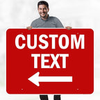 Custom Arrow, Custom Directional Sign, Left Arrow, 36x48 Inches, Rust Free - Image 2