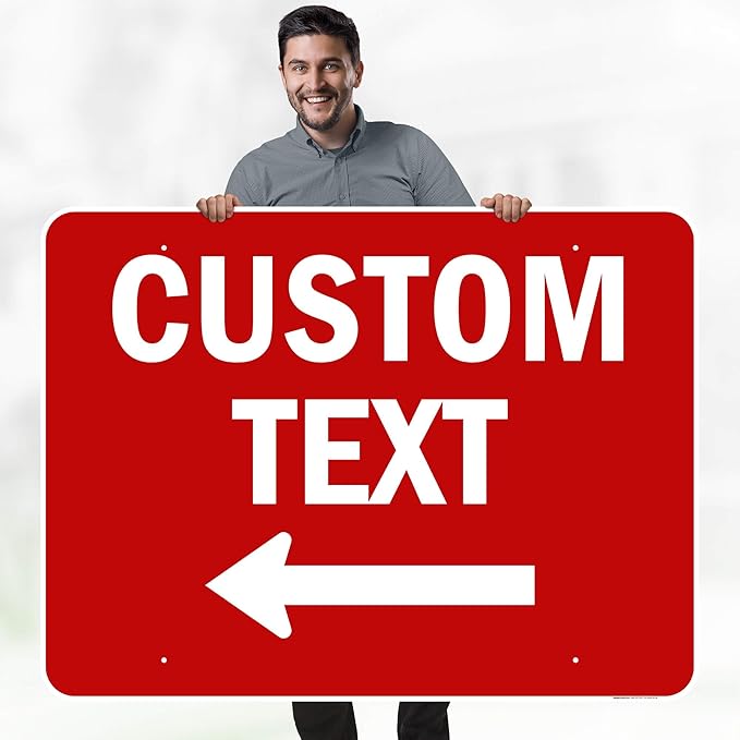 Custom Arrow, Custom Directional Sign, Left Arrow, 36x48 Inches, Rust Free - Image 2