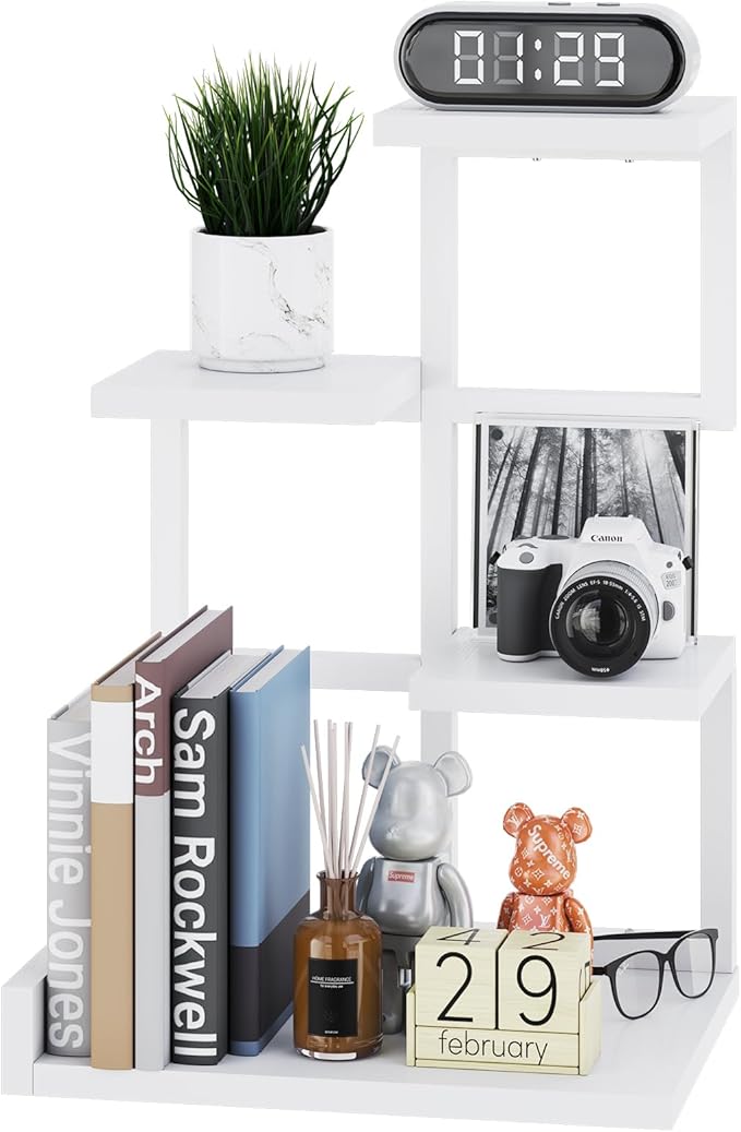 YMYNY Desktop Shelf Organizer, 4 Tier Storage Display Rack, Desk Shelf by High-qualityhomefurnishing