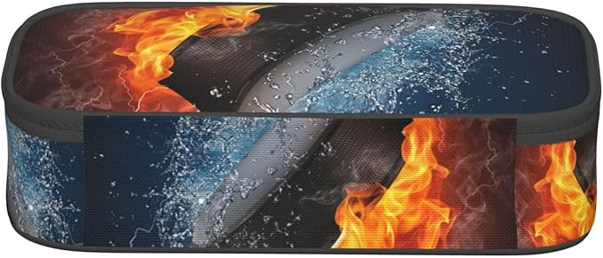 HKHEHOP Hockey Sport Pencil Case Big Capacity Storage Pencil Pouch Stationery - Image 4
