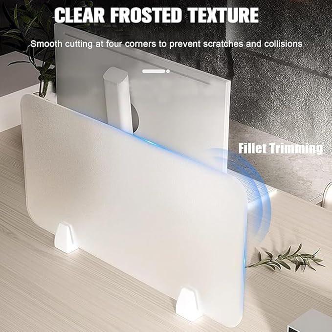 RCJCQSR Acrylic Frosted Privacy Free Standing Screen, Visual Distractions - Image 2