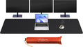 Mydours PU Leather Desk Mat, 74.8"x15.7" Ultra Large Desk Pad, Waterproof