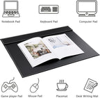 KINGFOM Ultra-Smooth PU Leather Desk Pad & Mat Office Desk Drawing & Writing - Image 3