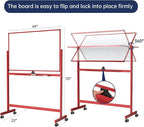TSJ OFFICE Large Rolling Whiteboard - Image 2