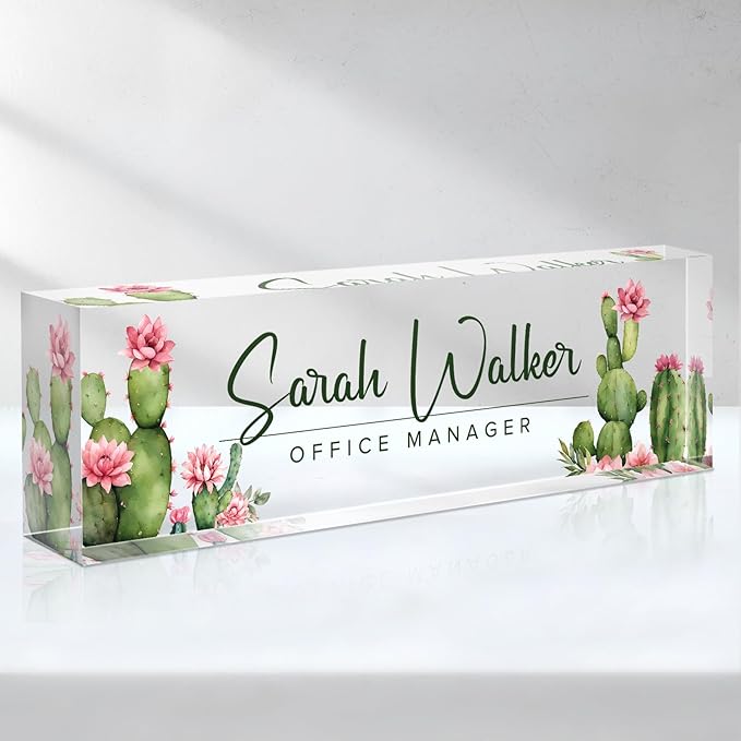 Custom Name Plate for Desk by SalaGraphics