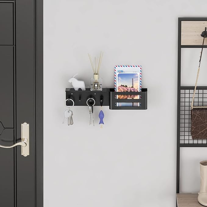 MKO Key Holder for Wall, Mail Organizer Key Rack - Image 4