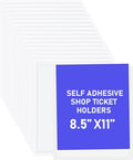 Outus Self Adhesive Shop Ticket Holders Clear Plastic Sleeves Adhesive Pockets by Outus