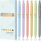 FIOVER Colored Pens, 6 Pack Colorful Gel Pens, Quick-Dry 0.7mm Medium Point by FIOVER