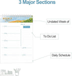 Weekly Planner Notebook, To Do List Notepad - Image 2