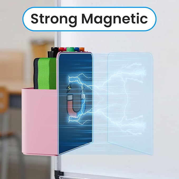 First-zgel 3 Pcs Magnetic Pen Holder, Magnetic Dry Erase Marker Holder - Image 2