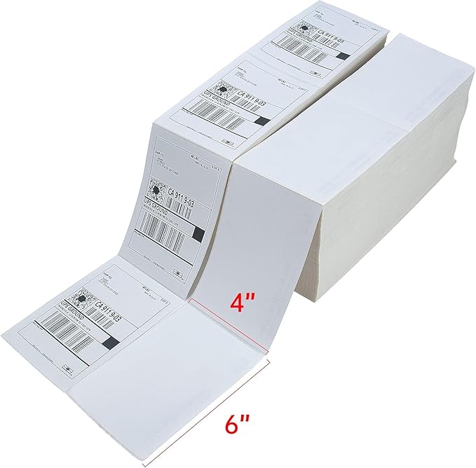 L LIKED 4000 4x6 Thermal Shipping Labels Fanfold, Direct Thermal Printer Labels - Image 3