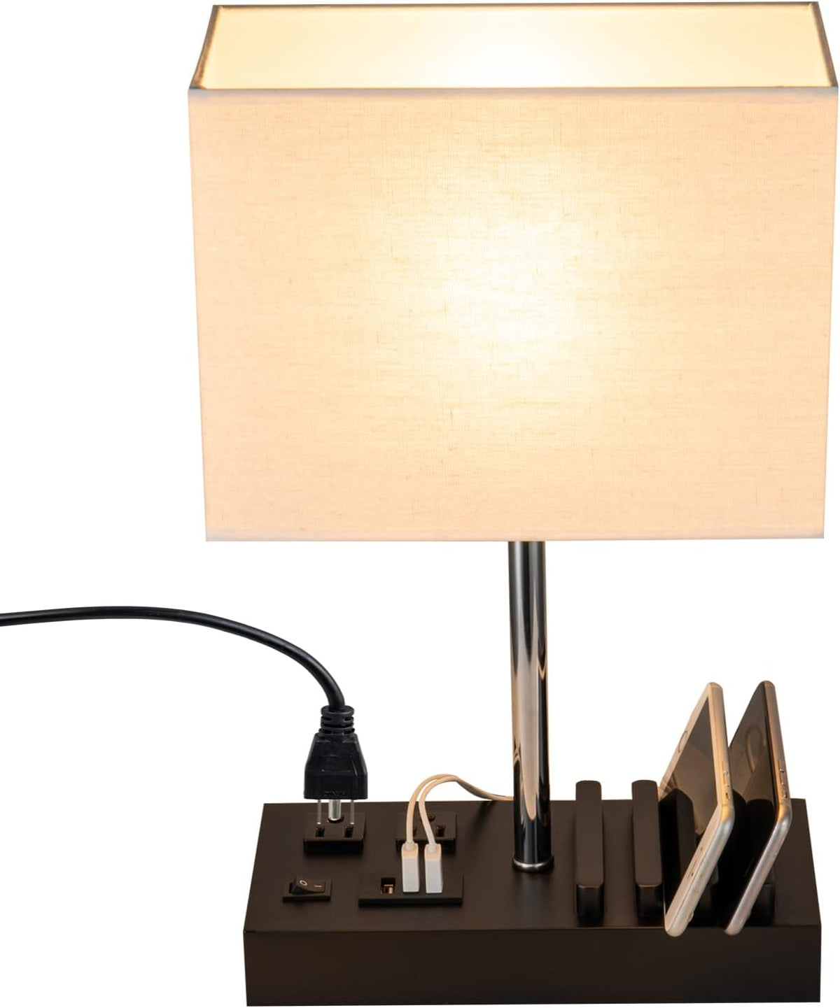 briever usb table lamp, multi-functional desk lamp with, main product view