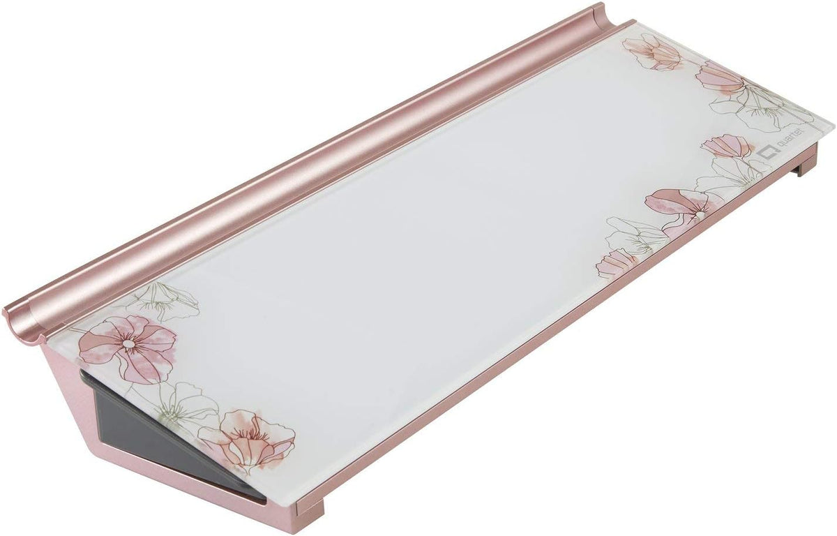 Quartet Glass Dry Erase White Board 18"W x 6"H, Compact Desktop Whi...