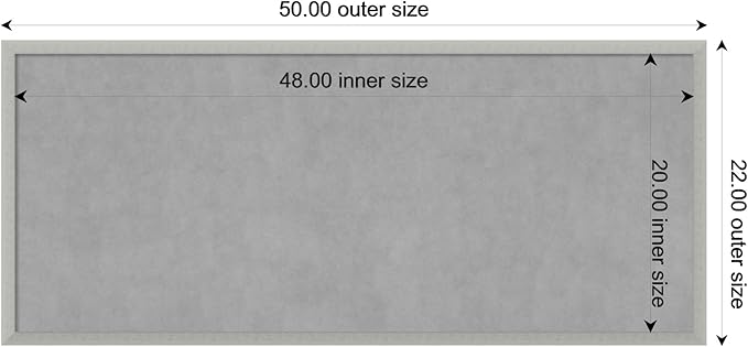 Amanti Art Silver Framed Magnetic Board 22x50 Oversize Vision Board - Image 3