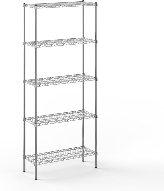 Regal Altair 14" Deep x 36" Wide x 86" Height Wire Shelving Kit | 5-Tier | NSF by Regal+Altair