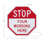 SmartSign Custom STOP Sign 12" x 12" 3M Engineer Grade Reflective Aluminum - Image 9