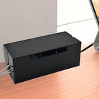Cable Management Box, 2 Open Slots Cords Hider Box, Under Desk Power Strip - Image 6