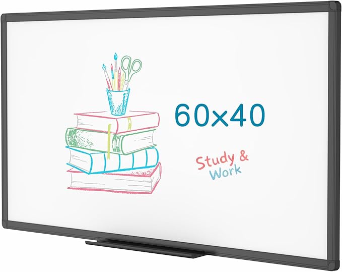 VIZ-PRO Magnetic Dry Erase White Board, 60 X 40 Inches by VIZ-PRO