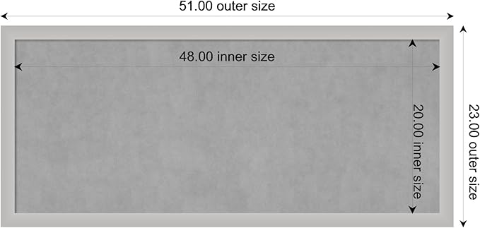 Amanti Art Silver Framed Magnetic Board 23x51 Oversize Vision Board - Image 3