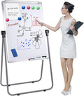 Dry Erase Board with Stand, Double Sided Magnetic Whiteboard, 24 x 36 Portable by SCOOL+KOKSRY