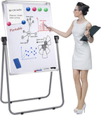 Dry Erase Board with Stand, Double Sided Magnetic Whiteboard, 24 x 36 Portable by SCOOL+KOKSRY