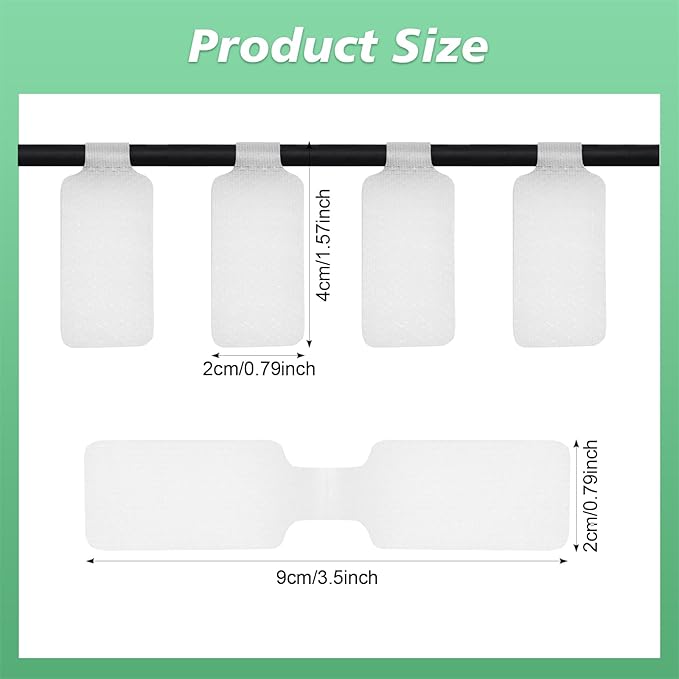50 Pcs Cable Labels Nylon Writable Cord Tags Reusable Cable Cord Wire Labels - Image 2