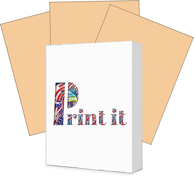 Print It - Vellum Bristol Colored Cardstock Cover Paper, 67 Lb, 8.5" X 11” by Unknown