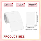 PATIKIL 2 x 3 Inch Rectangle Inventory Color Coding Labels 1 Roll, Square - Image 2