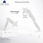VIVO Heavy Duty Single Monitor Tension Arm - Image 4